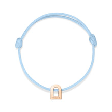 Load image into Gallery viewer, L'Arc Voyage Charm PM, 18k Rose Gold on Silk Cord Bracelet - DAVIDOR