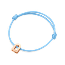 Load image into Gallery viewer, L'Arc Voyage Charm PM, 18k Rose Gold on Silk Cord Bracelet - DAVIDOR