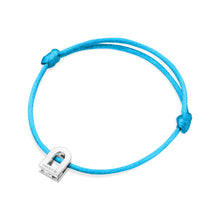 Load image into Gallery viewer, L'Arc Voyage Charm PM, 18k White Gold on Silk Cord Bracelet - DAVIDOR
