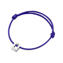 Load image into Gallery viewer, L'Arc Voyage Charm PM, 18k White Gold on Silk Cord Bracelet - DAVIDOR