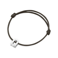 Load image into Gallery viewer, L'Arc Voyage Charm PM, 18k White Gold on Silk Cord Bracelet - DAVIDOR