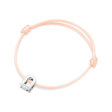 Load image into Gallery viewer, L'Arc Voyage Charm PM, 18k White Gold on Silk Cord Bracelet - DAVIDOR