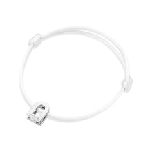 Load image into Gallery viewer, L'Arc Voyage Charm PM, 18k White Gold on Silk Cord Bracelet - DAVIDOR