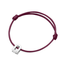Load image into Gallery viewer, L'Arc Voyage Charm PM, 18k White Gold on Silk Cord Bracelet - DAVIDOR