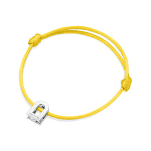 Load image into Gallery viewer, L'Arc Voyage Charm PM, 18k White Gold on Silk Cord Bracelet - DAVIDOR