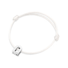 Load image into Gallery viewer, L'Arc Voyage Charm PM, 18k White Gold on Silk Cord Bracelet - DAVIDOR