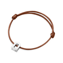 Load image into Gallery viewer, L'Arc Voyage Charm PM, 18k White Gold on Silk Cord Bracelet - DAVIDOR