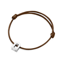 Load image into Gallery viewer, L'Arc Voyage Charm PM, 18k White Gold on Silk Cord Bracelet - DAVIDOR