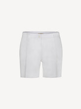 Load image into Gallery viewer, Bermuda Cannes 100% Capri light grey linen pant front
