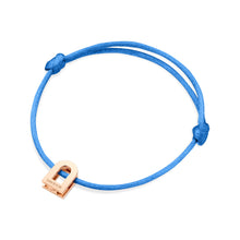Load image into Gallery viewer, L'Arc Voyage Charm PM, 18k Rose Gold on Silk Cord Bracelet - DAVIDOR