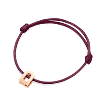 Load image into Gallery viewer, L'Arc Voyage Charm PM, 18k Rose Gold on Silk Cord Bracelet - DAVIDOR