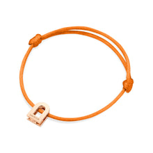 Load image into Gallery viewer, L'Arc Voyage Charm PM, 18k Rose Gold on Silk Cord Bracelet - DAVIDOR