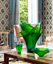 Load image into Gallery viewer, Ginkgo Vase moyen modÃ¨le Vert - Daum
