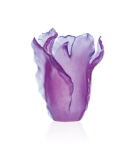 Load image into Gallery viewer, Tulipe Vase grand modÃƒÂ¨le Ultraviolet - Daum
