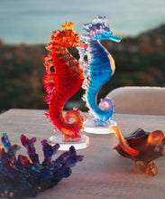 Load image into Gallery viewer, Mer de Corail Hippocampe Bleu et rose - Daum

