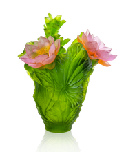 Load image into Gallery viewer, Jardin de Lotus Vase magnum 99ex - Daum
