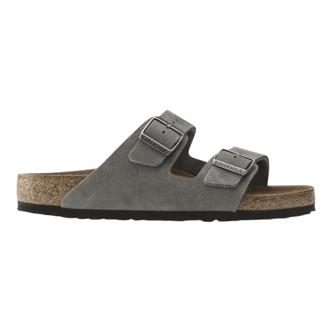 Birkenstock Arizona Nubuck Leather Desert Buck Whale Gray for Men 10207521