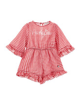 Load image into Gallery viewer, Vichy muslin jumpsuit
