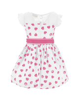 Load image into Gallery viewer, Polka dot and heart cotton dress
