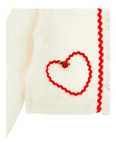 Load image into Gallery viewer, Cardigan with hearts and embroidery details
