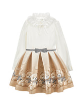 Load image into Gallery viewer, Teddy Flower Ruffle Dress
