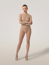Load image into Gallery viewer, Velvet Net Illusion Tights
