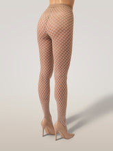 Load image into Gallery viewer, Velvet Net Illusion Tights
