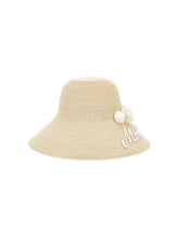 Load image into Gallery viewer, Straw hat pom pom
