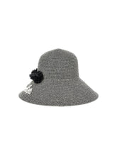 Load image into Gallery viewer, Straw hat pom pom
