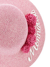 Load image into Gallery viewer, Straw hat pom pom
