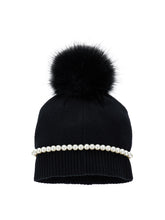 Load image into Gallery viewer, Pom pom hat and teddy bear
