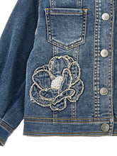 Load image into Gallery viewer, Embroidered denim jacket
