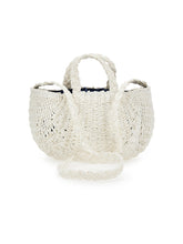 Load image into Gallery viewer, Straw bag with hearts
