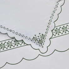Load image into Gallery viewer, Seferî Flower Garden Standard Sham - Green
