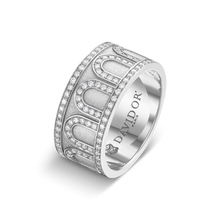 Load image into Gallery viewer, L'Arc de DAVIDOR Ring GM, 18k White Gold with Satin Finish and Palais Diamonds - DAVIDOR
