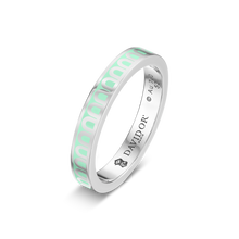 Load image into Gallery viewer, L'Arc de DAVIDOR Ring PM, 18k White Gold with Palm Beach Lacquered Ceramic - DAVIDOR
