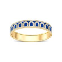 Load image into Gallery viewer, L'Arc de DAVIDOR Bangle GM, 18k Yellow Gold with Lacquered Ceramic and Palais Diamonds - DAVIDOR
