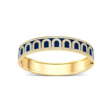 Load image into Gallery viewer, L'Arc de DAVIDOR Bangle GM, 18k Yellow Gold with Lacquered Ceramic and Palais Diamonds - DAVIDOR
