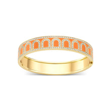 Load image into Gallery viewer, L'Arc de DAVIDOR Bangle GM, 18k Yellow Gold with Lacquered Ceramic and Palais Diamonds - DAVIDOR
