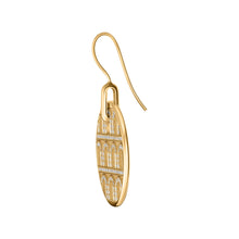 Load image into Gallery viewer, L'Arc de DAVIDOR Pendant Earring GM, 18k Yellow Gold with Satin Finish and Palais Diamonds - DAVIDOR
