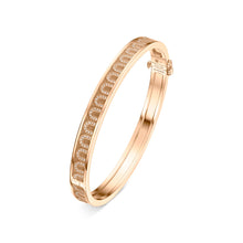 Load image into Gallery viewer, L'Arc de DAVIDOR Bangle PM, 18k Rose Gold with Satin Finish and Arcade Diamonds - DAVIDOR
