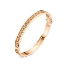 Load image into Gallery viewer, L'Arc de DAVIDOR Bangle PM, 18k Rose Gold with Satin Finish and Arcade Diamonds - DAVIDOR
