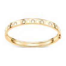 Load image into Gallery viewer, L'Arc de DAVIDOR Bangle PM, 18k Yellow Gold with Lacquered Ceramic and Colonnato Diamonds - DAVIDOR
