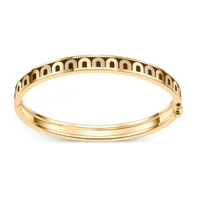 Load image into Gallery viewer, L'Arc de DAVIDOR Bangle PM, 18k Yellow Gold with Lacquered Ceramic and Colonnato Diamonds - DAVIDOR
