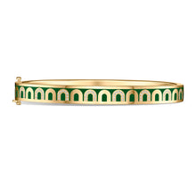 Load image into Gallery viewer, L'Arc de DAVIDOR Bangle PM, 18k Yellow Gold with Lacquered Ceramic and Colonnato Diamonds - DAVIDOR
