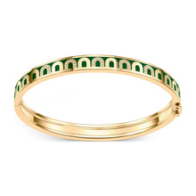 Load image into Gallery viewer, L'Arc de DAVIDOR Bangle PM, 18k Yellow Gold with Lacquered Ceramic and Colonnato Diamonds - DAVIDOR
