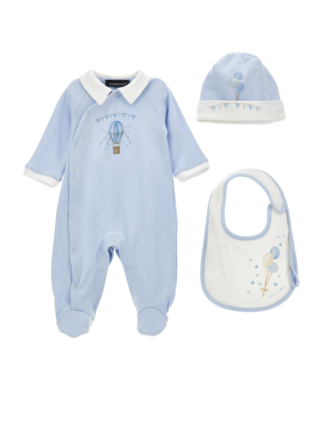 Romper, cap and bib set