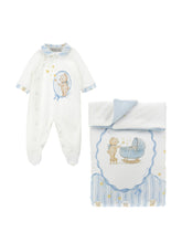 Load image into Gallery viewer, Teddy Bear Onesie with Blanket
