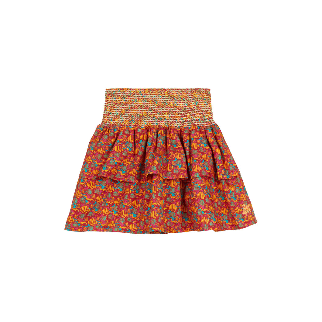 Elastic Waist Skirt Fish Vibes