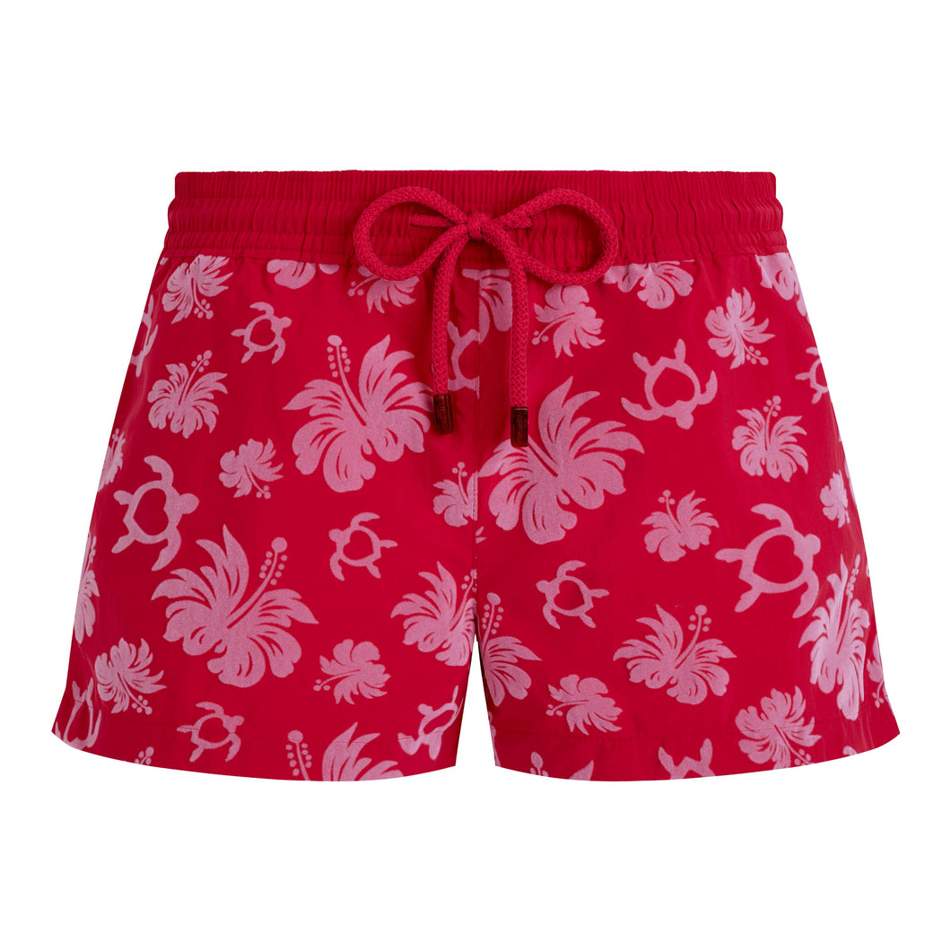 Swim Shorts Flocked Turtles heart
